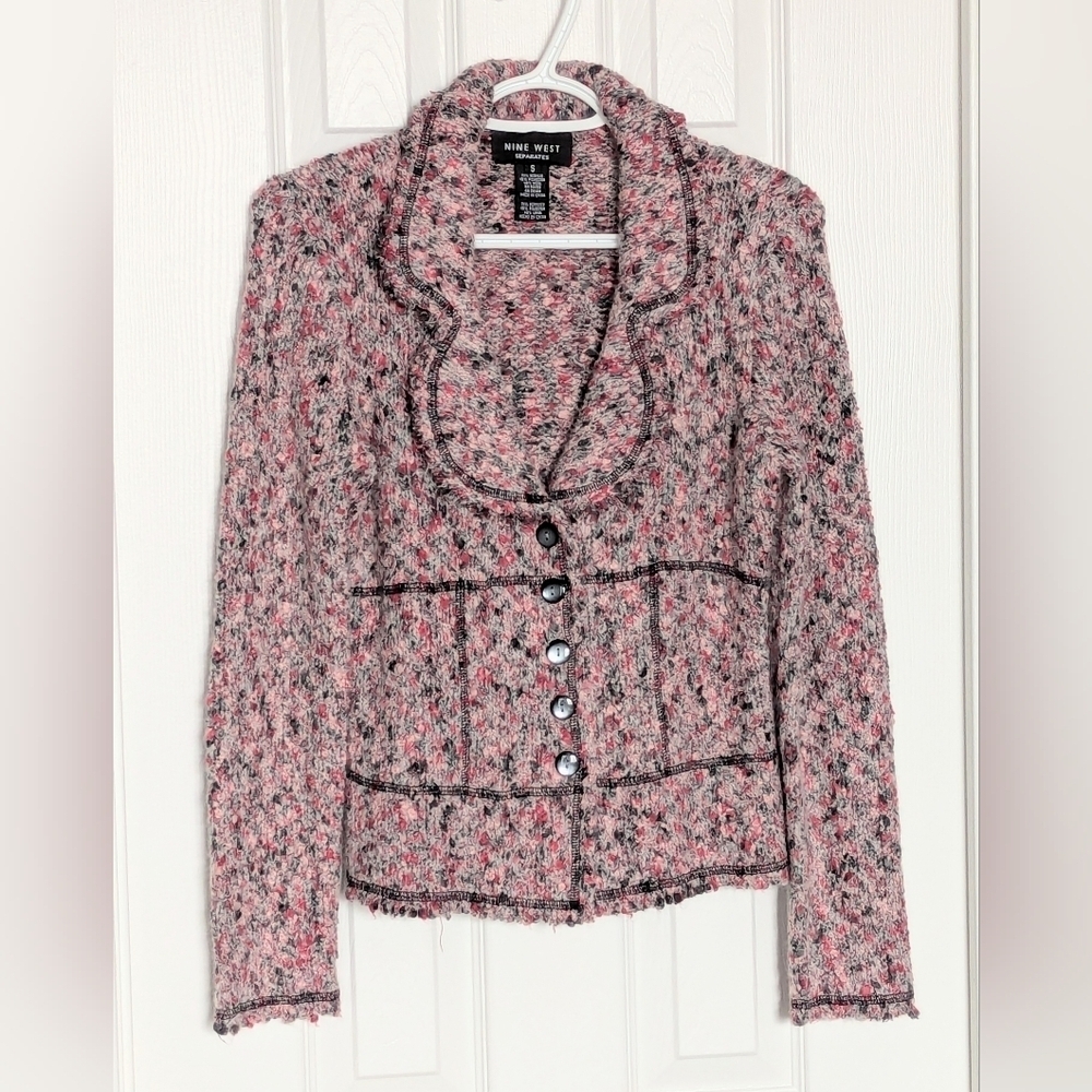 Nine West Women's (Size Small) Button Front Knit Cardigan/Sweater/Blazer/Jacket